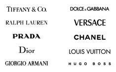 Designer Clothing Brands Logo - High End Retail Fashion Brand Logos | BP Style | Logos, Logo design ...