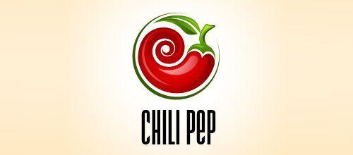 Red Chili Pepper Restaurant Logo - pepper logo five. DESIGNtype. Logos, Logo design, Design
