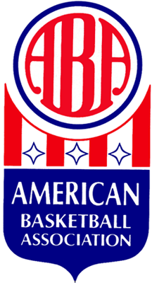 Sport Red White and Blue Shield Logo - American Basketball Associatio Primary Logo (1968) - Red ABA in a ...