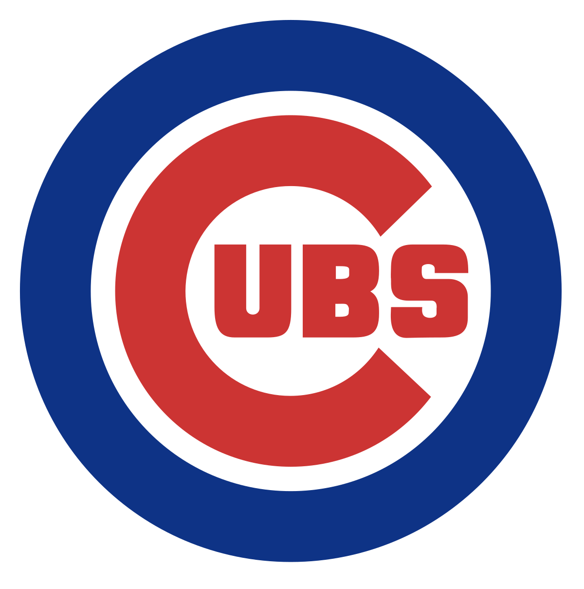 Baseball From Red C Logo - Chicago Cubs