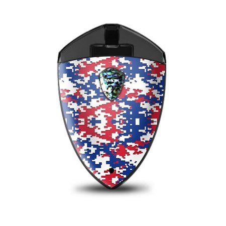 Red White and Blue Sports Team Logo - Skin Decal Vinyl Wrap for Smok Rolo Badge Vape stickers skins cover