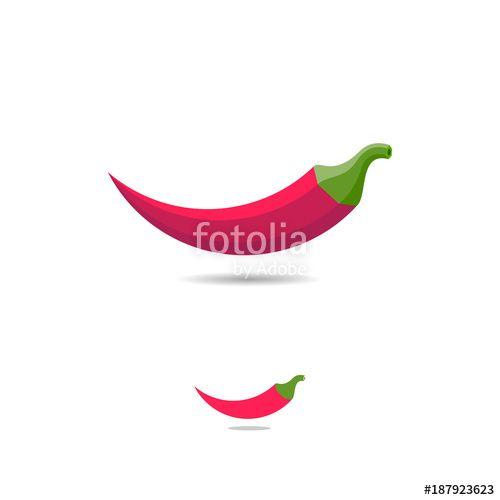 Red Chili Pepper Restaurant Logo - Chili pepper logo. Street food logo. Chili pepper icon. Restaurant