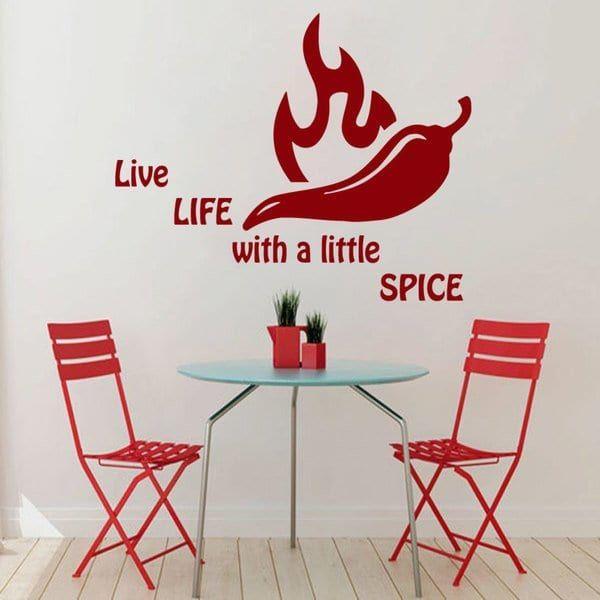Red Chili Pepper Restaurant Logo - Shop Red Chili Pepper Restaurant Vinyl Sticker Wall Art To