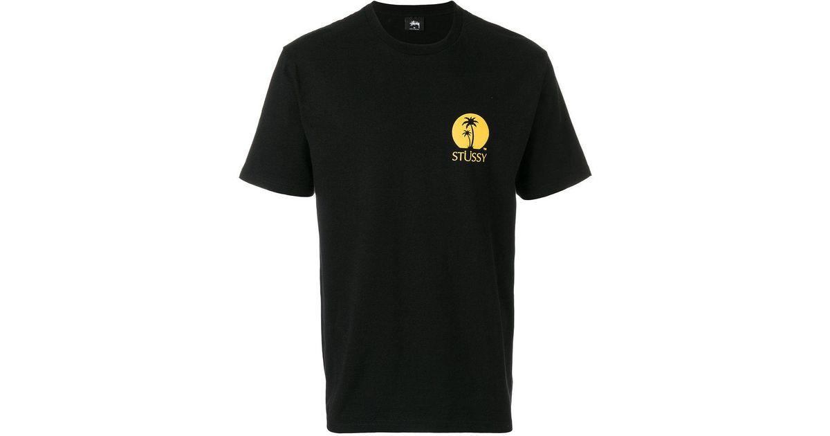 Stussy Clothing Logo - Stussy Palm Tree Logo T-shirt in Black for Men - Lyst