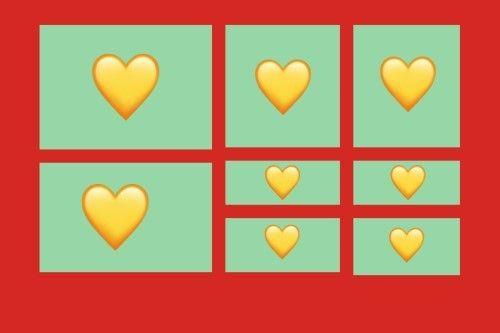 Red and Yellow Heart Logo - What is Yellow heart emoji meaning?