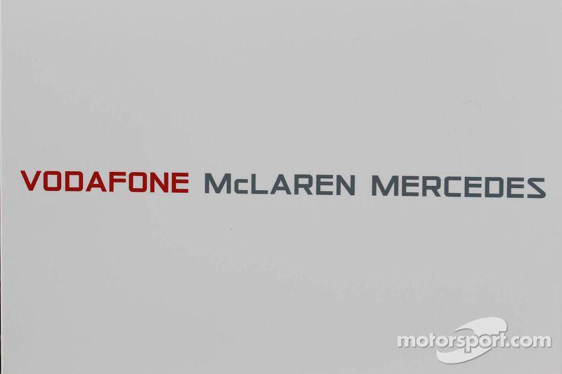 Vodafone McLaren Mercedes Logo - Vodafone McLaren Mercedes celebrates 300 grands prix with Mobil 1
