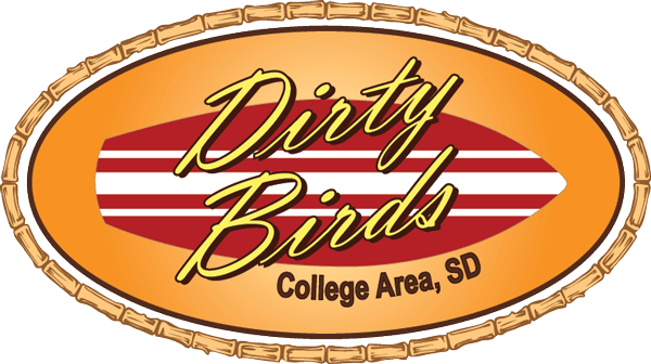 Orange Bird in College Logo - College Area — Dirty Birds Bar and Grill