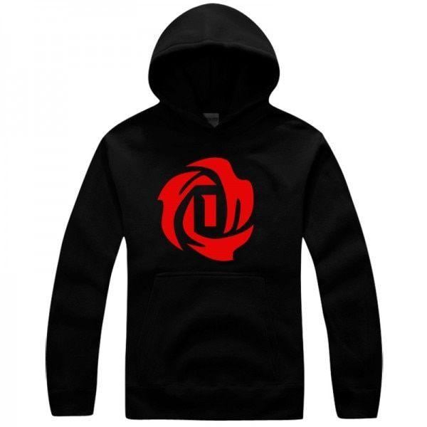 Derrick Rose Logo - Bulls No.1 Derrick Rose logo pullover hoodie sweatshirt -in Hoodies ...