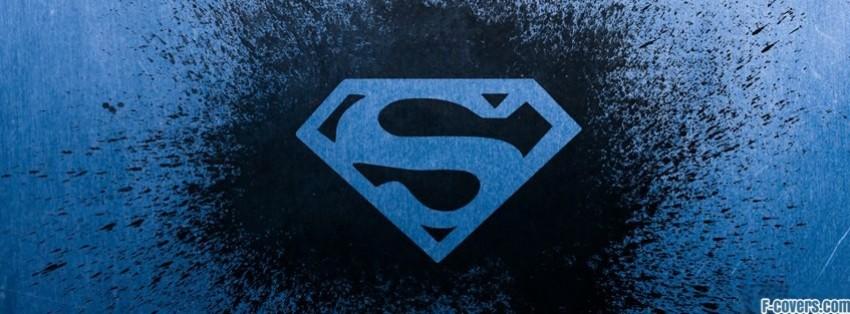 Blue and Black Logo - superman logo blue and black Facebook Cover timeline photo banner for fb