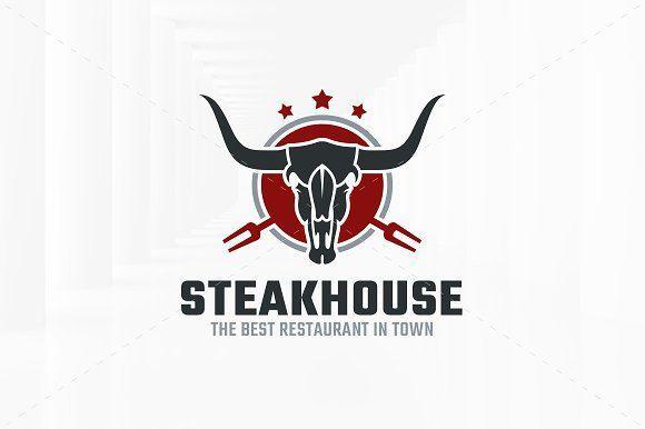 Steakhouse Logo - Steakhouse Logo Template by LiveAtTheBBQ on @creativemarket ...