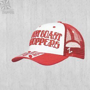 Red and White Brand Logo - WEST COAST CHOPPERS CLUTCH LOGO TRUCKER CAP RED/WHITE **BRAND NEW ...