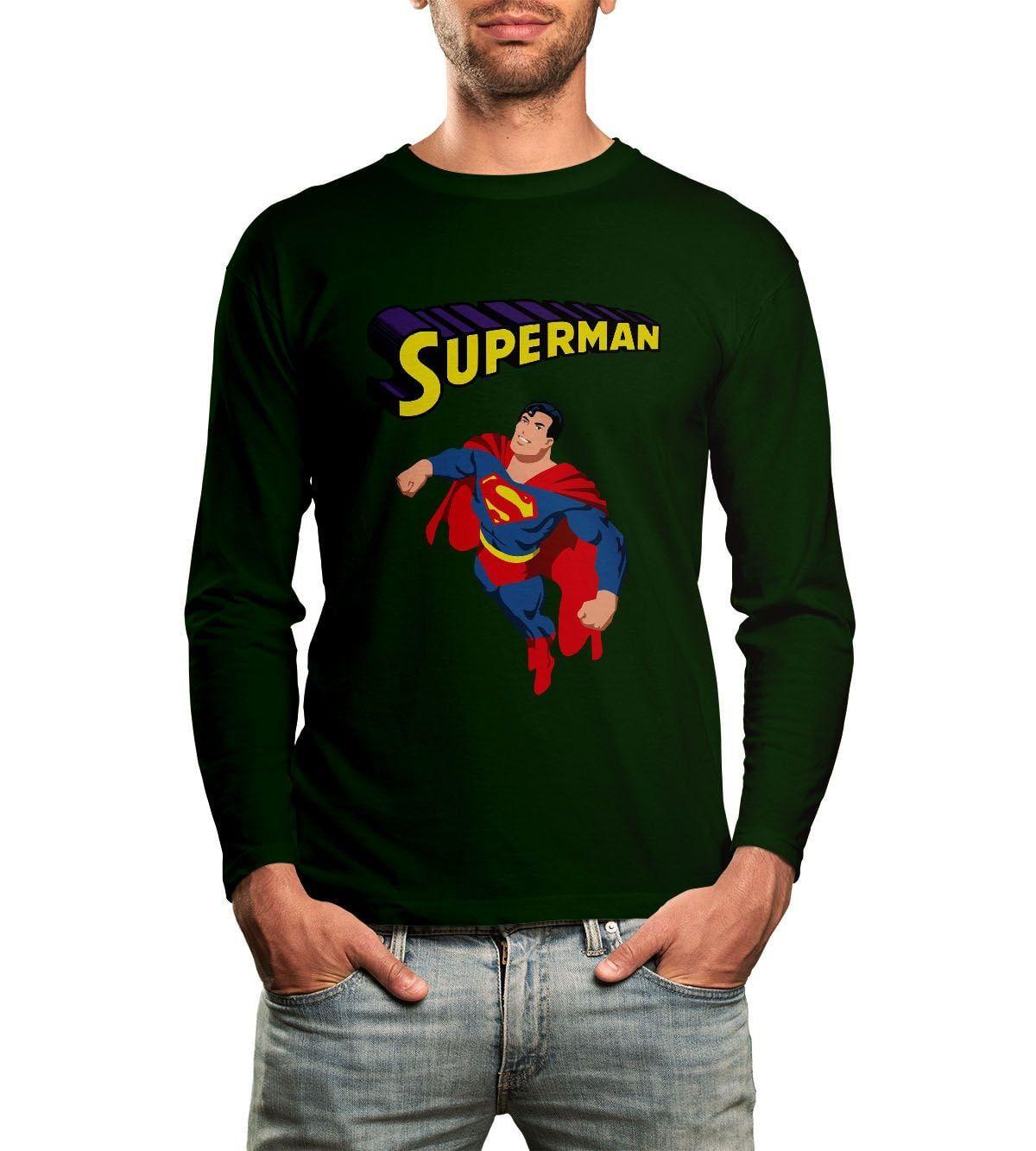 Forest Green Superman Logo - SuperMan Issue One Super Man Full Sleeves T-Shirt India by WeTheChic ...