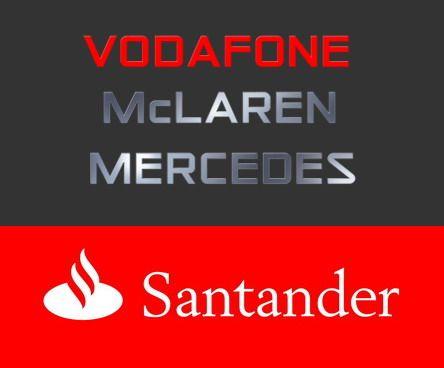 Vodafone McLaren Mercedes Logo - 16.09.2009 – Vodafone McLaren Mercedes and Santander continue their ...