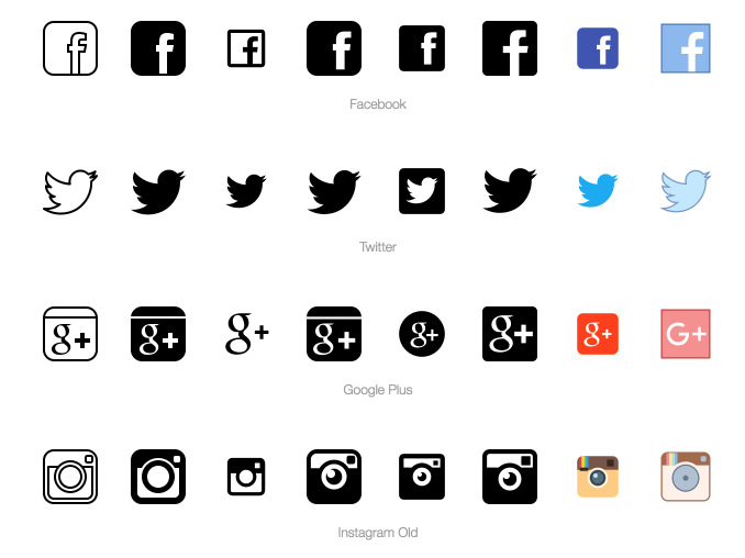Facebook Twitter Instagram Logo - Essential Guide to Inserting Social Media Icons Into Everything