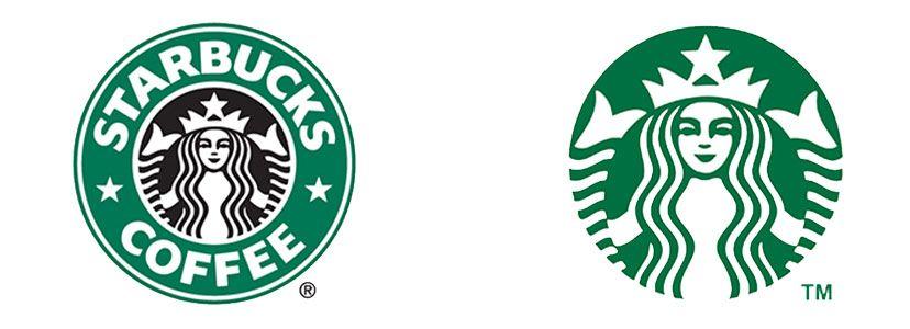 Old and New Starbucks Logo - 20 Cool Crowdsourced Cafe & Restaurant Logos