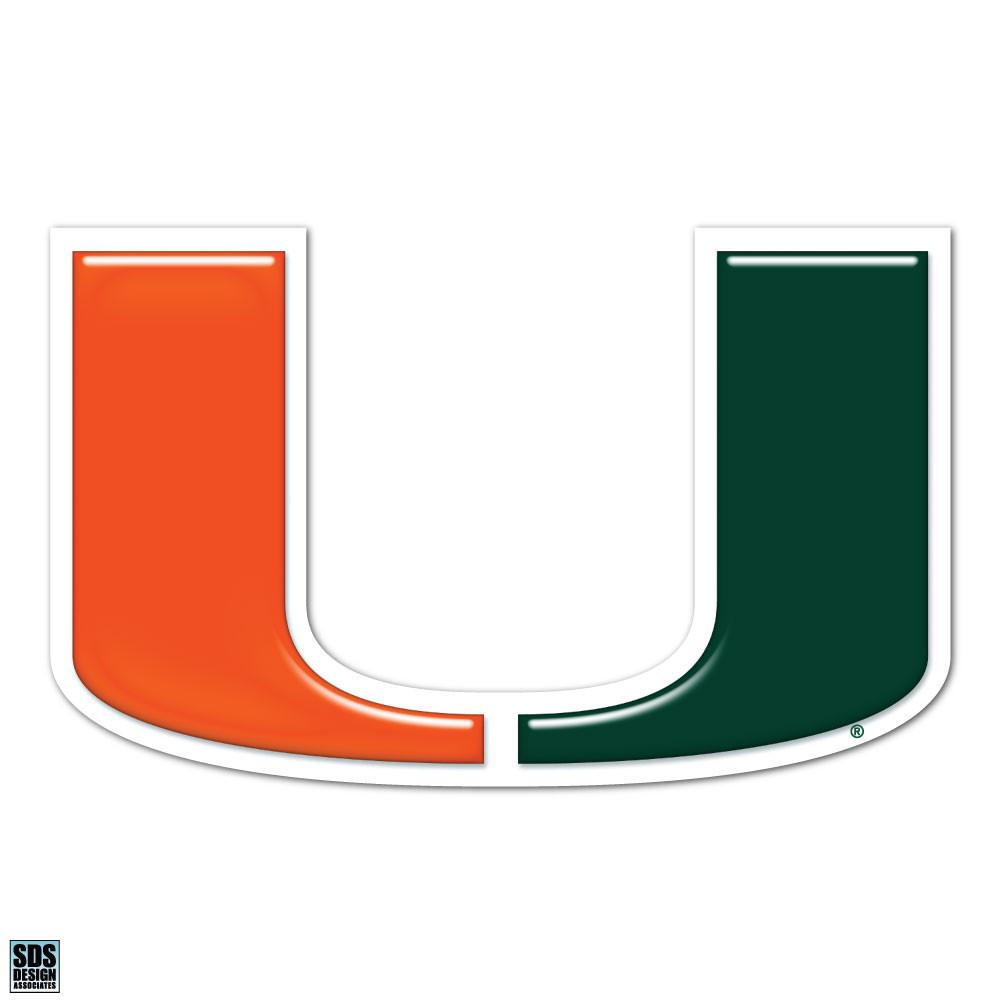U Football Logo - Miami Hurricanes U Logo Magnet – CanesWear at Miami FanWear