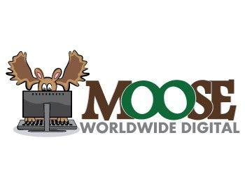 Who Has a Moose Logo - Moose WorldWide Digital logo design contest - logos by Positive Space