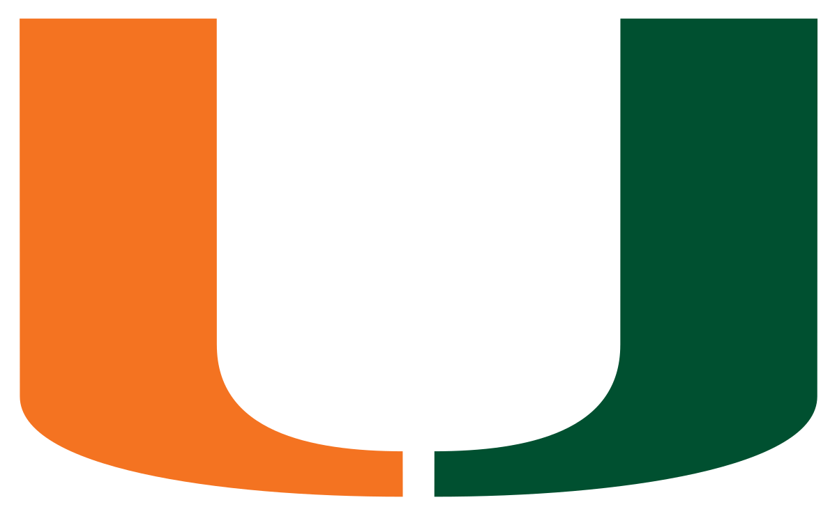 U of a Basketball Logo - Miami Hurricanes