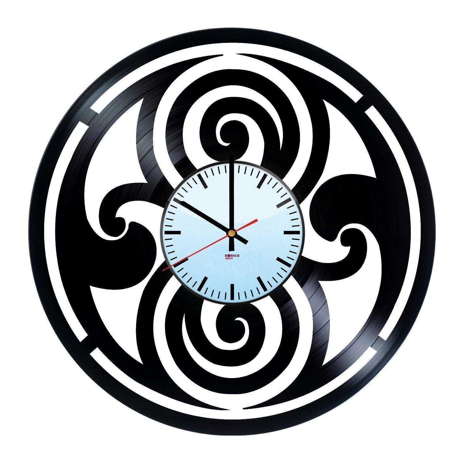 Doctor Who Circle Logo - Doctor Who Logo Handmade Vinyl Record Wall Clock