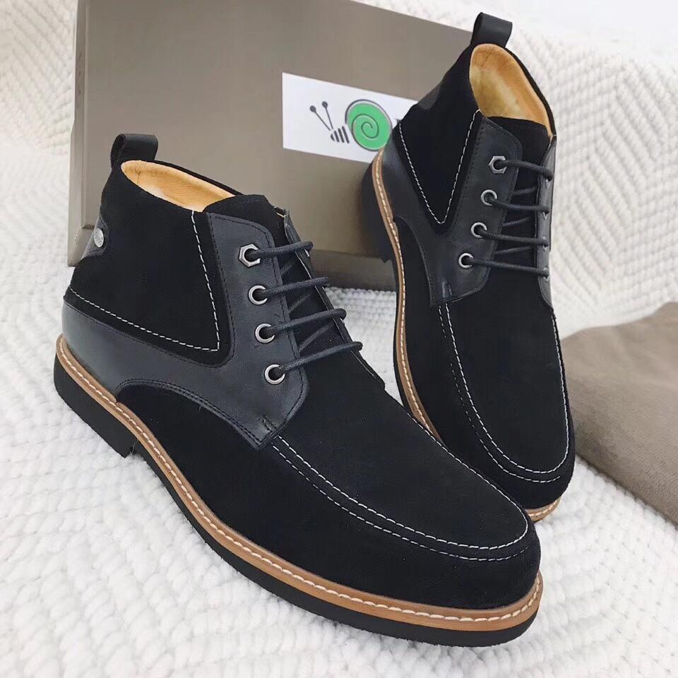 Green Boots Logo - VGG Brand Mens Boots Winter 2018 Snow Boot Shoes High Top With