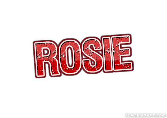 Rosie Logo - Rosie Logo. Free Name Design Tool from Flaming Text