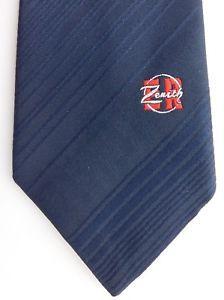 Red and White Stripes with Red Circle Logo - Zenith ER company tie circle logo Swedish navy blue red and white ...