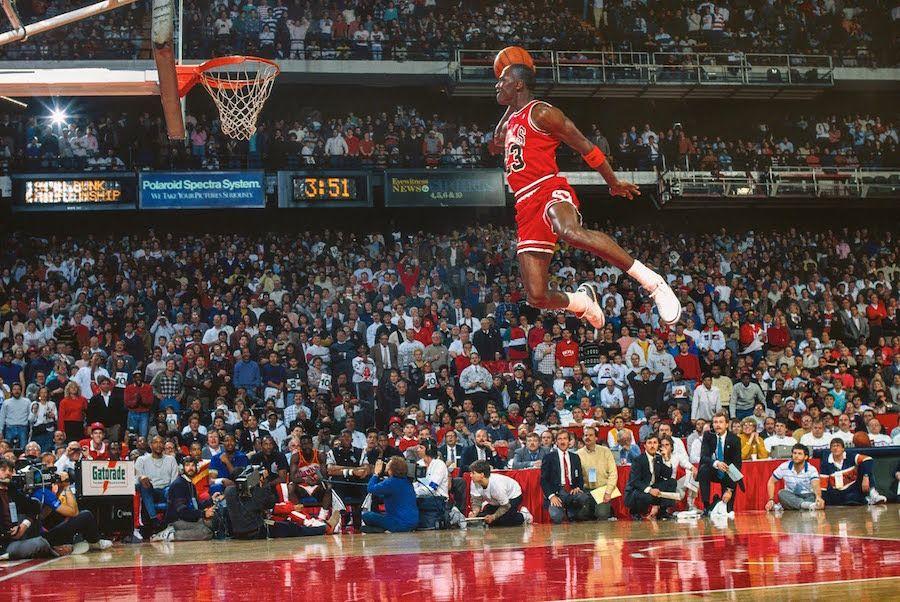 Michael Jordan Dunk Logo - Michael Jordan 1988 Dunk Contest 30th Anniversary - Sneaker Bar Detroit