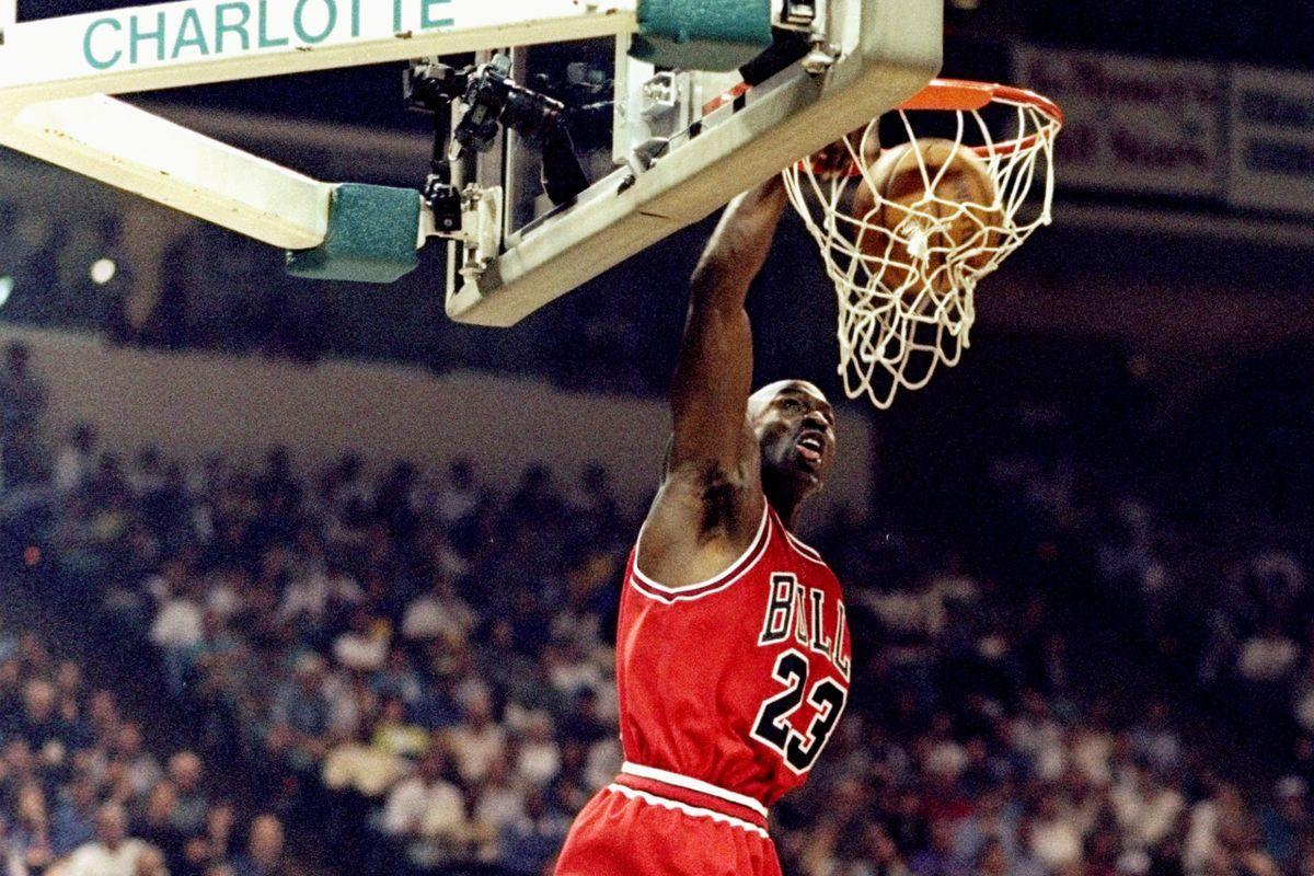 Michael Jordan Dunk Logo - Michael Jordan's top 5 in-game dunks of all time - Tar Heel Blog