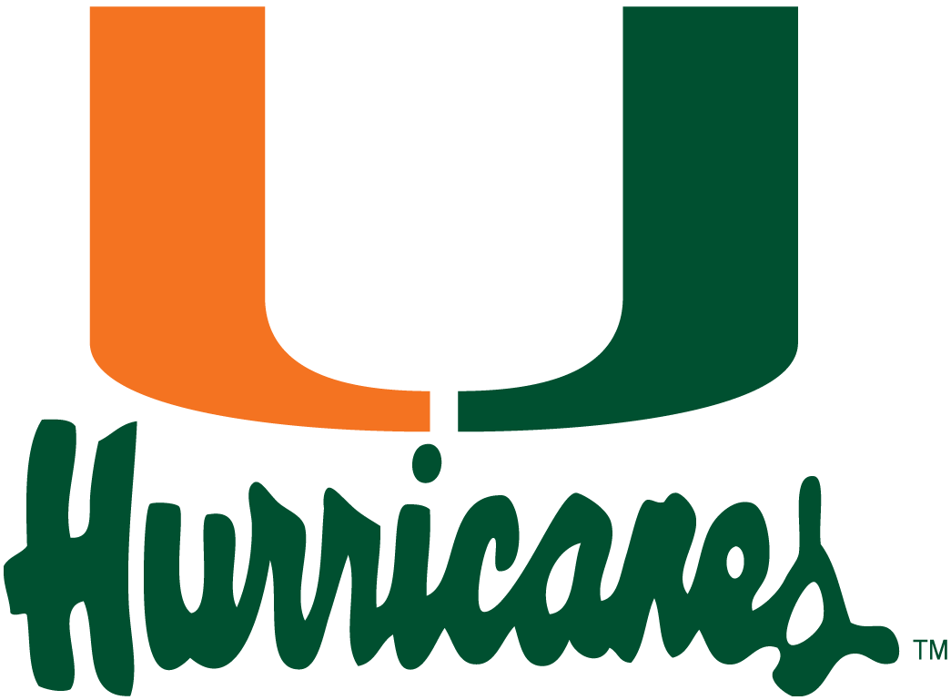 Orange and Green Hurricane Logo - Miami Hurricanes Alternate Logo - NCAA Division I (i-m) (NCAA i-m ...