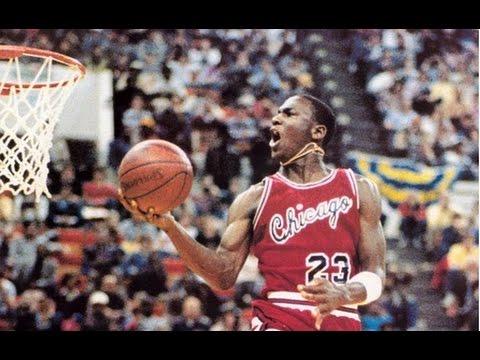 Michael Jordan Dunk Logo - NBA Dunk Contest - Michael Jordan vs Dominique Wilkins - YouTube