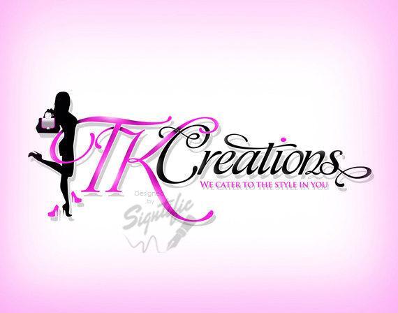 Fashion Style Logo - Classy logo design pink and black fashion logo high | Etsy