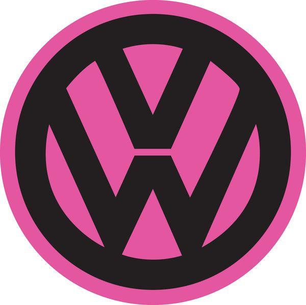 Black and Pink Logo - Pink Vw Logo