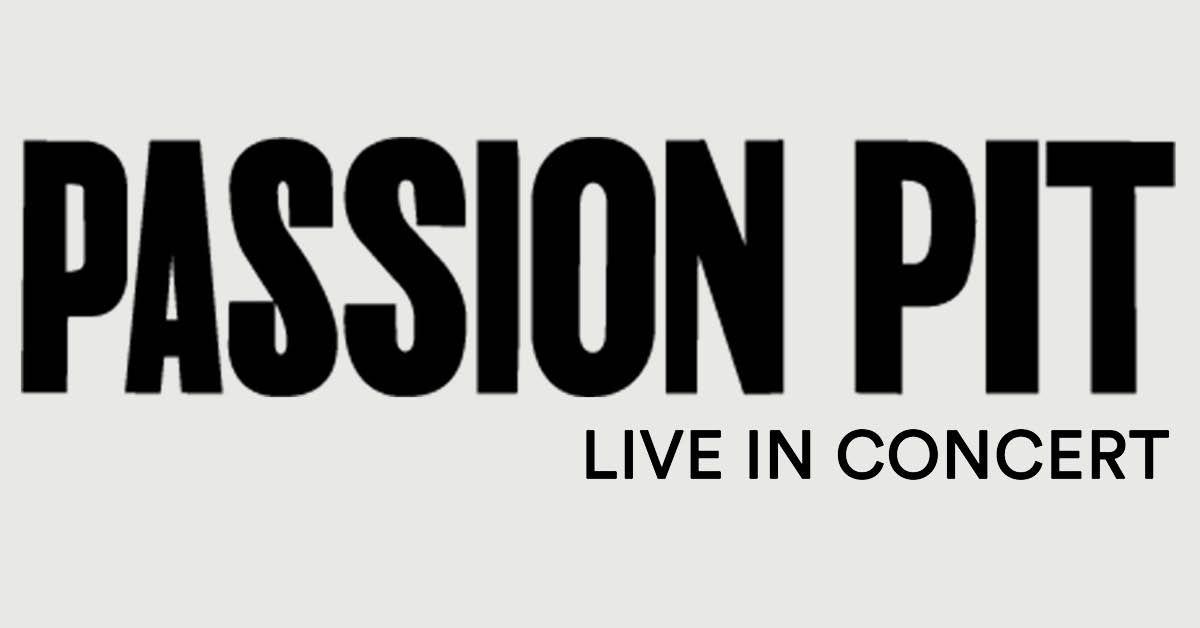 Passion Pit Logo - Passion Pit Tour 2018 - CID Entertainment