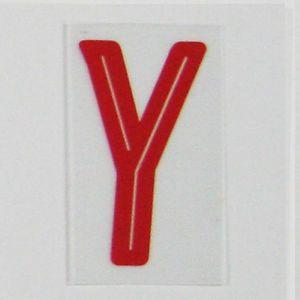 Red Letter Y Logo - 17 INTERNATIONAL PLASTIC RED / LETTER Y = PLAYER SIZE