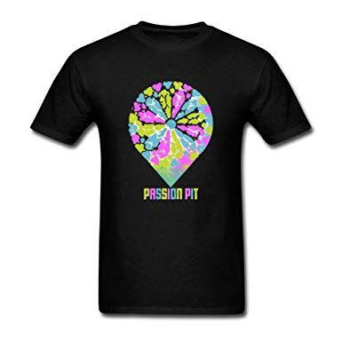 Passion Pit Logo - Amazon.com: XIULUAN Men's Passion Pit Logo T-shirt Size S ColorName ...