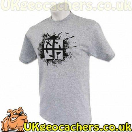 Cache Clothing Logo - Adult Cache Attack T-Shirt - Grey for Shirts