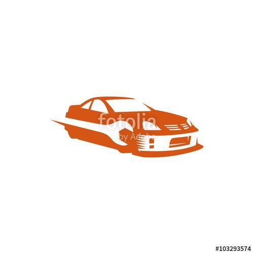 Orange Car Logo - Car Logo Template, Sports Car Stock Image And Royalty Free Vector