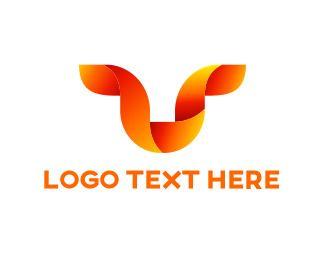 Orange U Logo - U Logo Maker