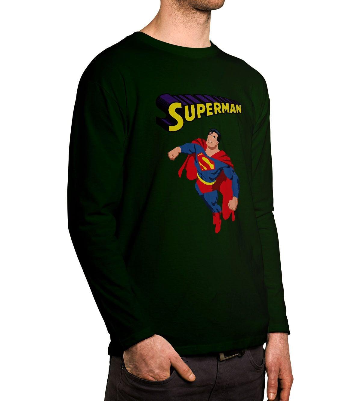 Forest Green Superman Logo - SuperMan Issue One Super Man Full Sleeves T-Shirt India by WeTheChic ...