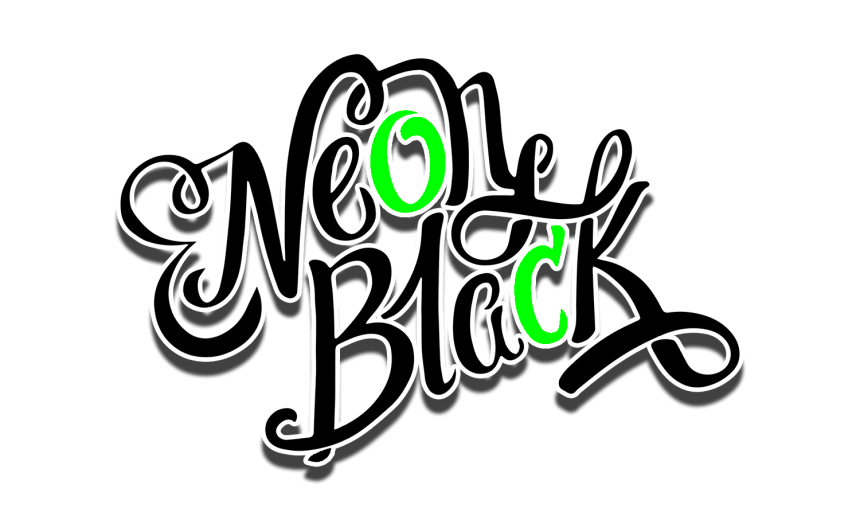 Cache Clothing Logo - Neon Black Clothing