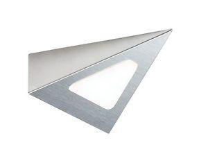 Triangle Kitchen Logo - LED triangle light 4000k cool white 12 volt satin chrome 3 watt ...