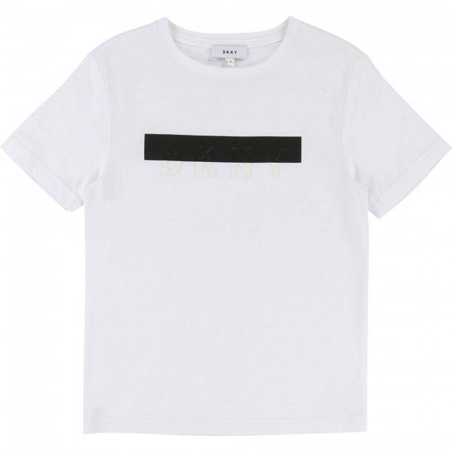 Cache Clothing Logo - Boys DKNY White Logo T-Shirt - Minimis Clothing