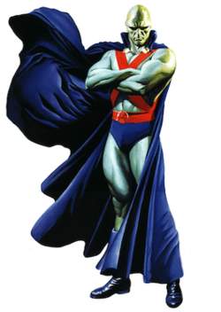 Forest Green Superman Logo - Martian Manhunter