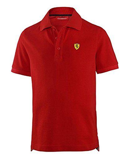 Sports Red Shield Logo - Amazon.com : Ferrari Kids Red Shield Logo Polo Shirt : Sports & Outdoors