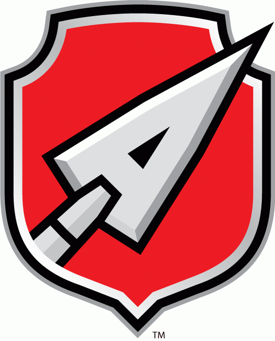 Sports Red Shield Logo - Atlant Moscow Oblast Primary Logo - Kontinental Hockey League (KHL ...