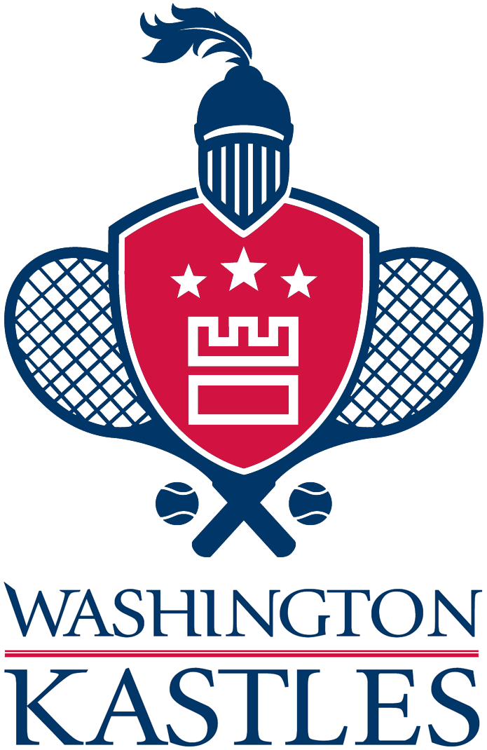 White with Red Shield Logo - Washington Kastles Primary Logo (2009) - A red shield with a white ...