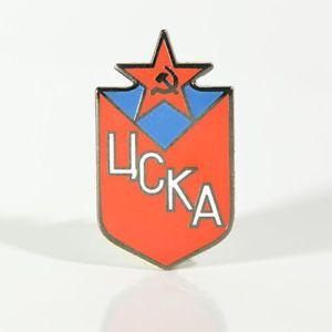 Sports Red Shield Logo - KHL CSKA Moscow Red Shield pin, badge, lapel, hockey