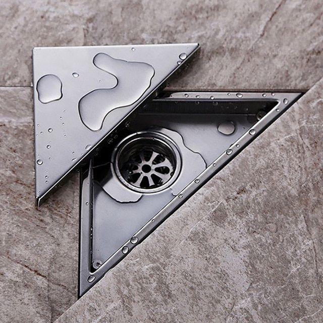 Triangle Kitchen Logo - 304 Stainless Steel Bathroom Triangle Tile Insert Square Shower ...