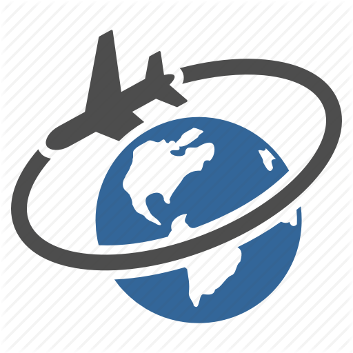 Google Earth Icon Logo - Airplane, earth, flight, globe, plane, travel, world icon