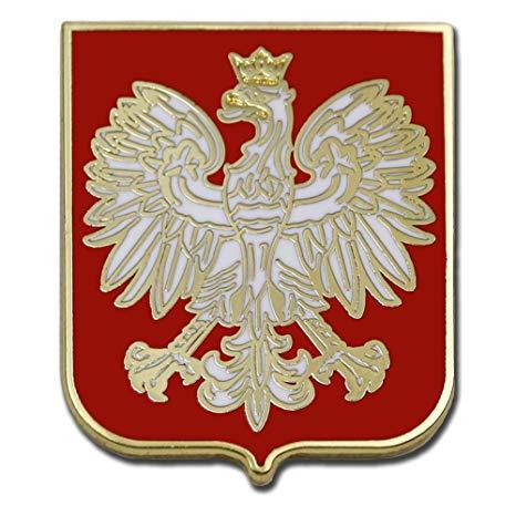 Sports Red Shield Logo - Amazon.com: VEGASBEE Best Poland Eagle RED Shield Polska Crest Gold ...